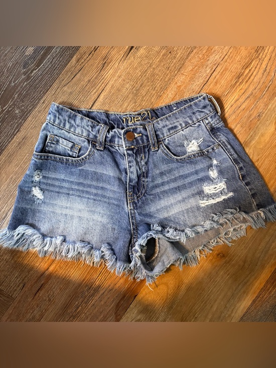 Rue21 Pants - Rue21 Light Blue Distressed Denim Cutoff Shorts